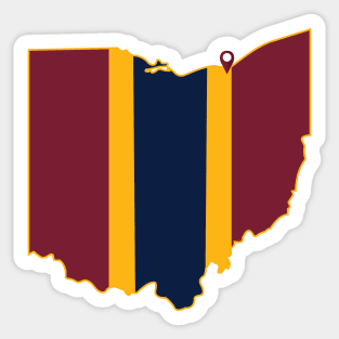 Cleveland Basketball Sticker